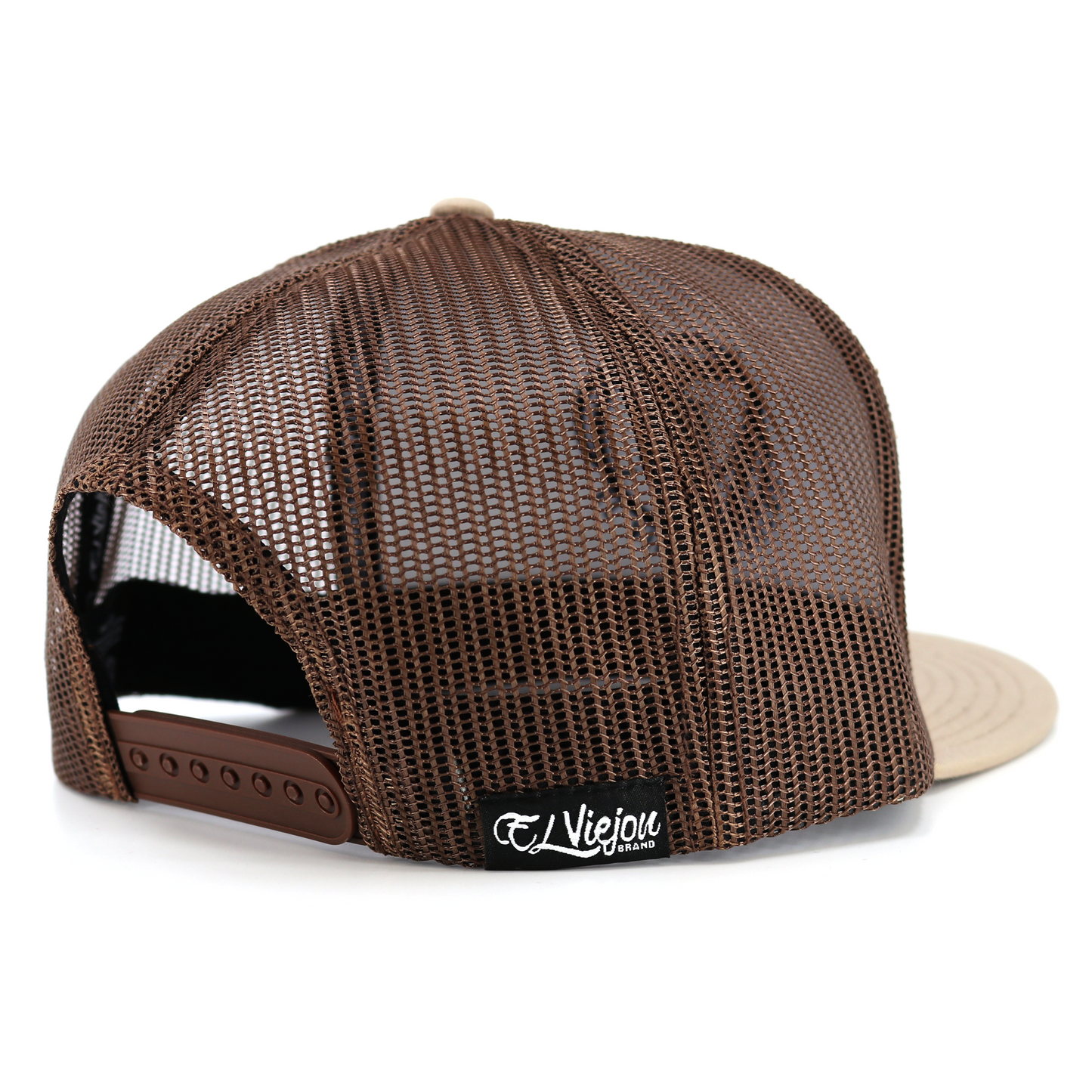 Muchacho Alegre Mocha/Brown flat visor hat / gorra de visera plana