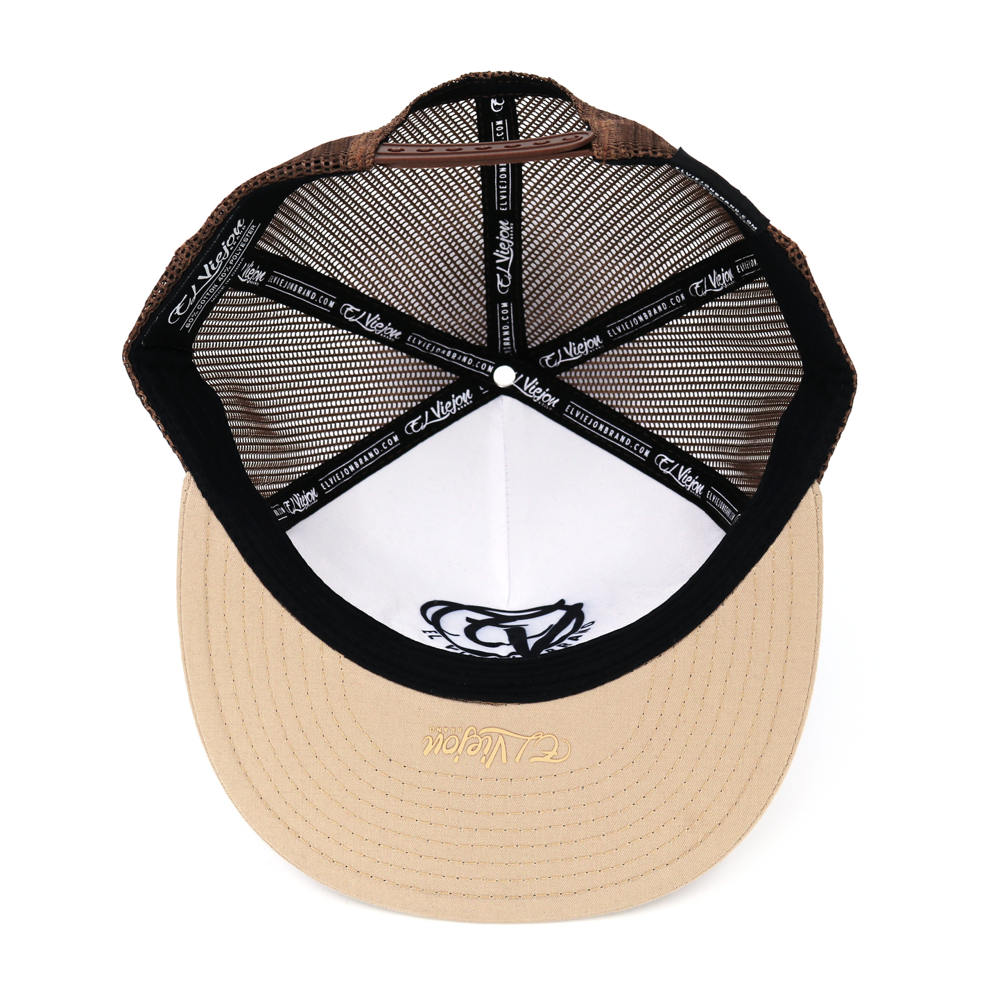 Muchacho Alegre Mocha/Brown flat visor hat / gorra de visera plana