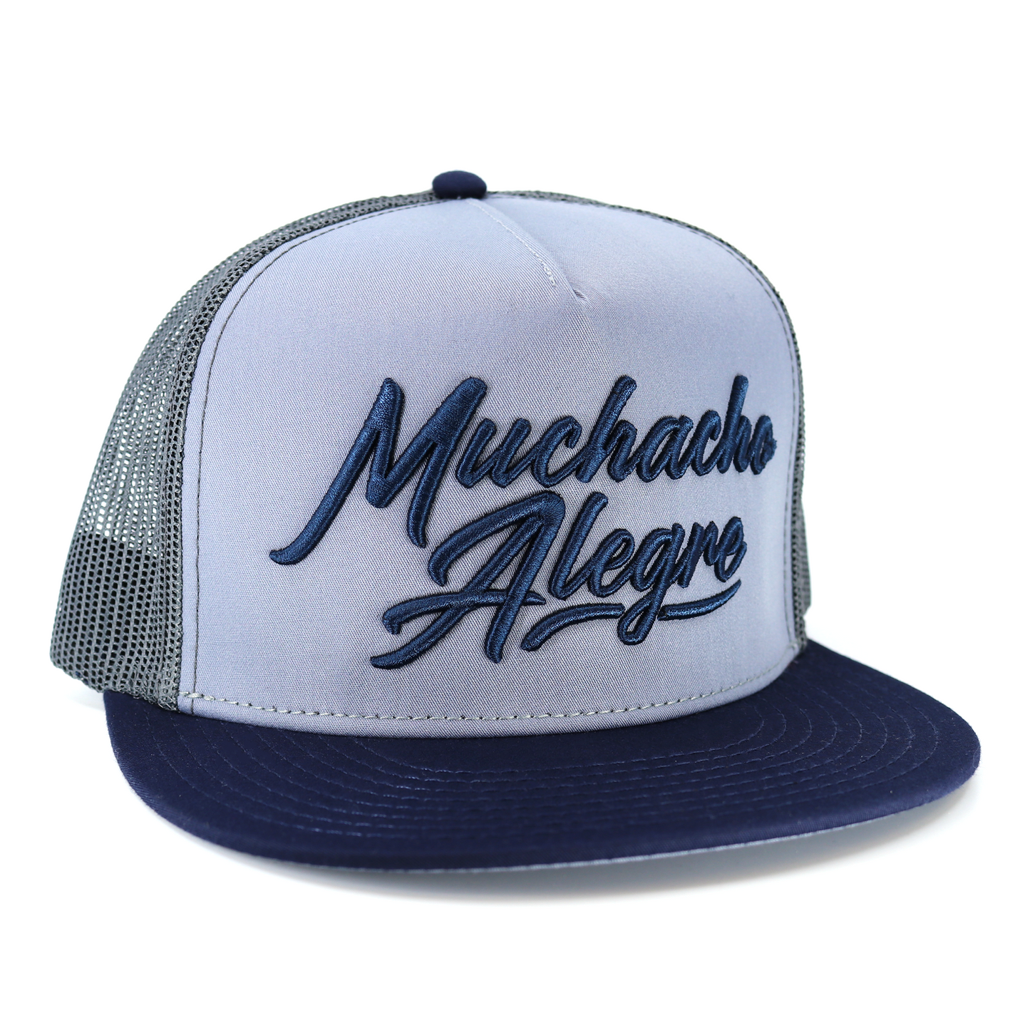 Muchacho Alegre Navy/Blue/Charcoal flat visor hat / gorra de visera plana