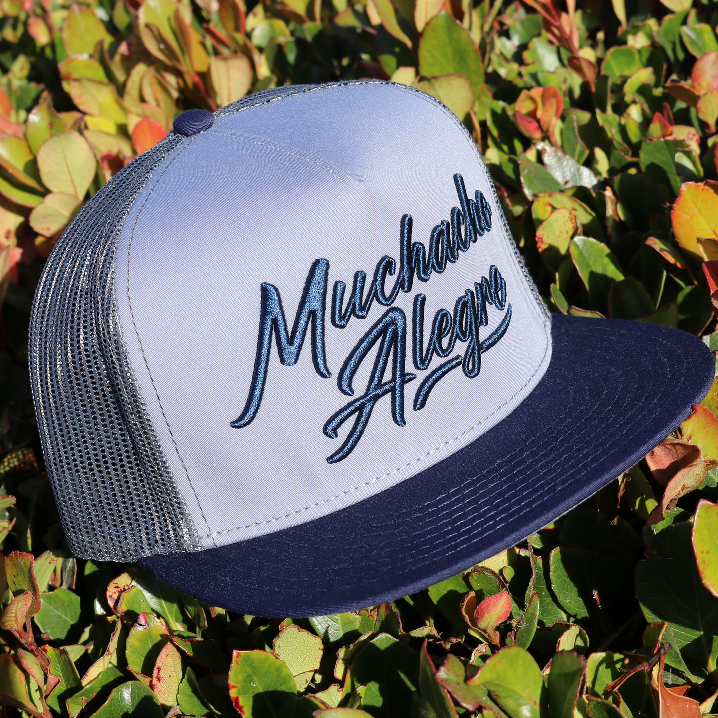 Muchacho Alegre Navy/Blue/Charcoal flat visor hat / gorra de visera plana