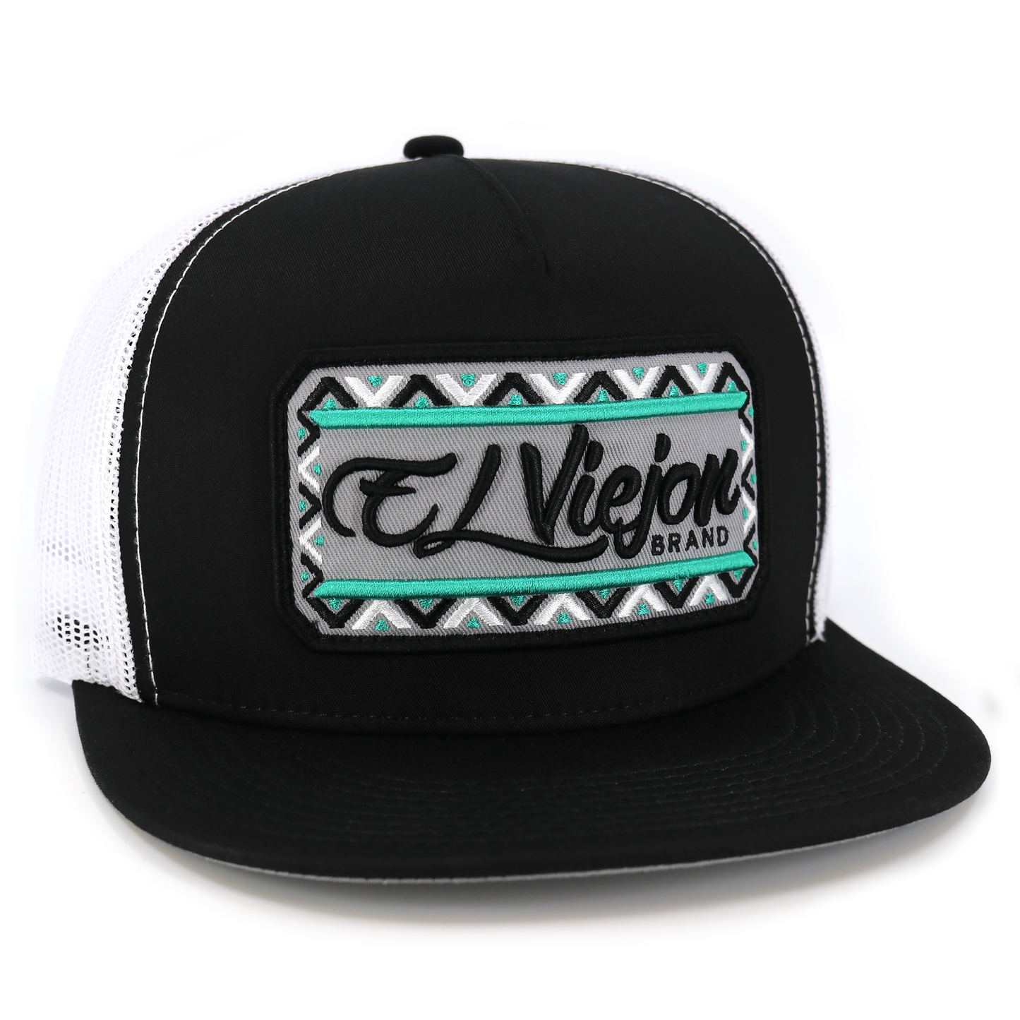 Nayarit Black/White flat visor hat