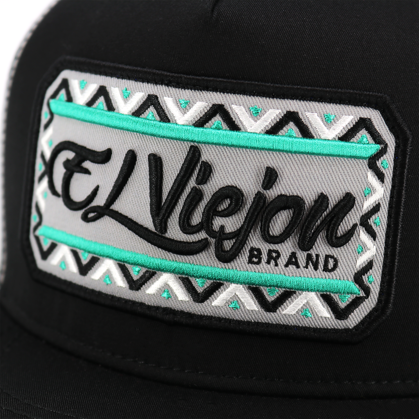Nayarit Black/White flat visor hat