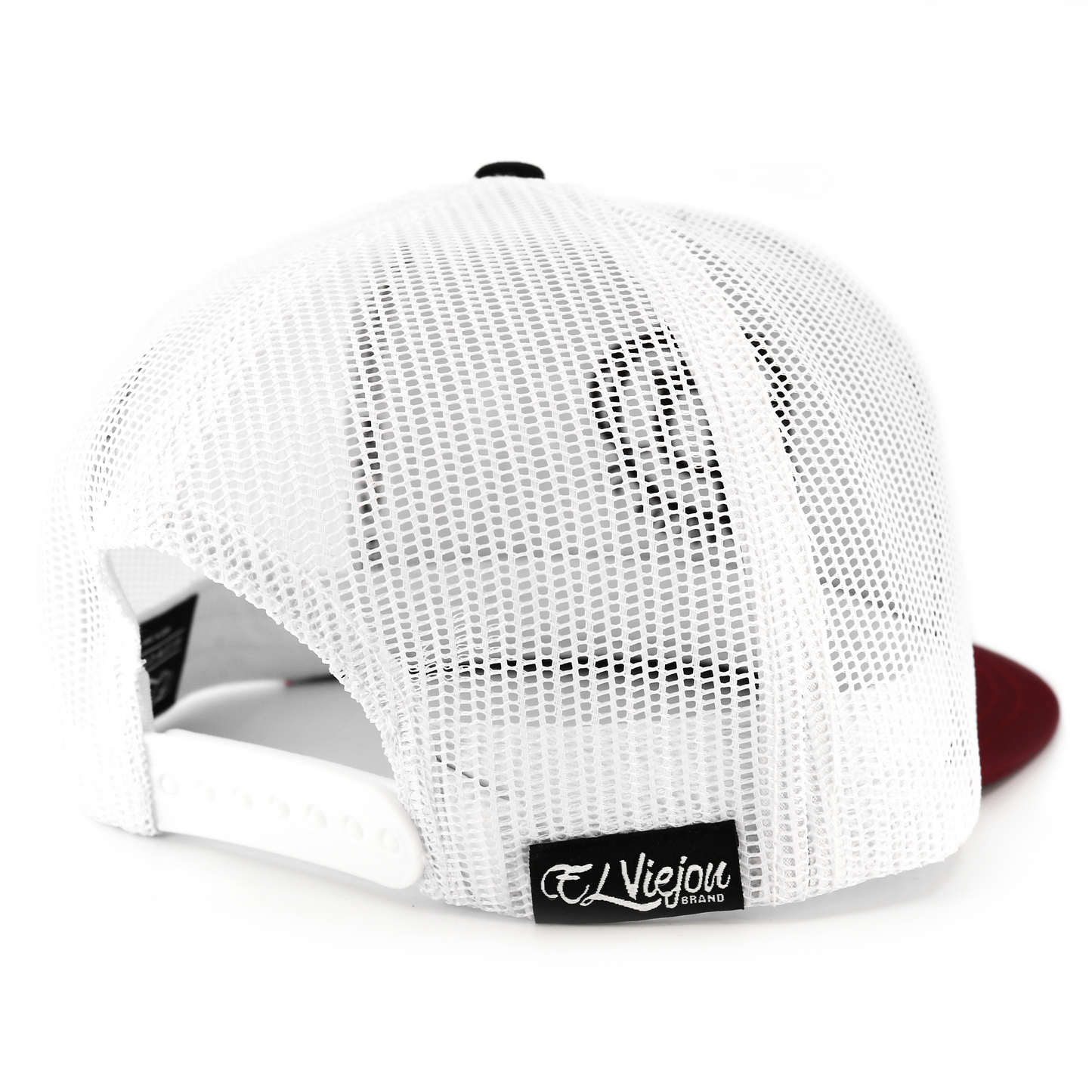 No Pasa Nada Maroon/Black/White flat visor hat / gorra de visera plana