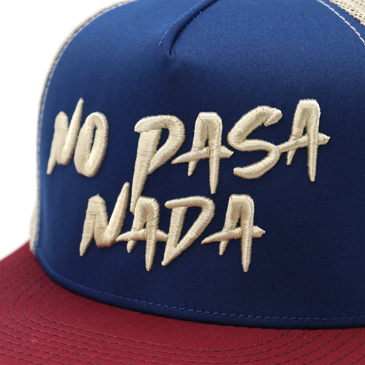 No Pasa Nada Maroon/Navy/Khaki