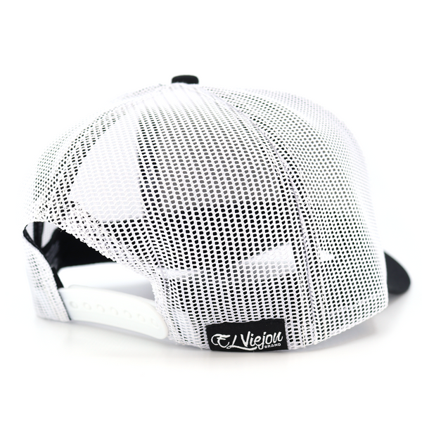 Perico Black/White AVC hat / gorra – El Viejon Brand