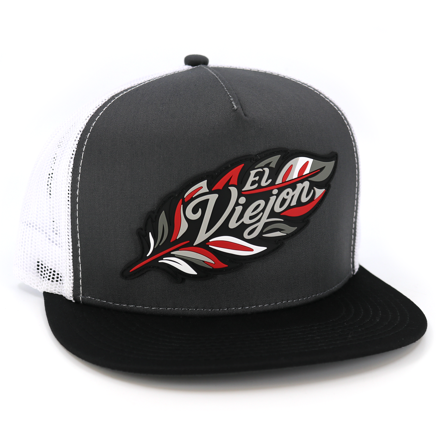 Poblador Black/Charcoal/White flat visor hat