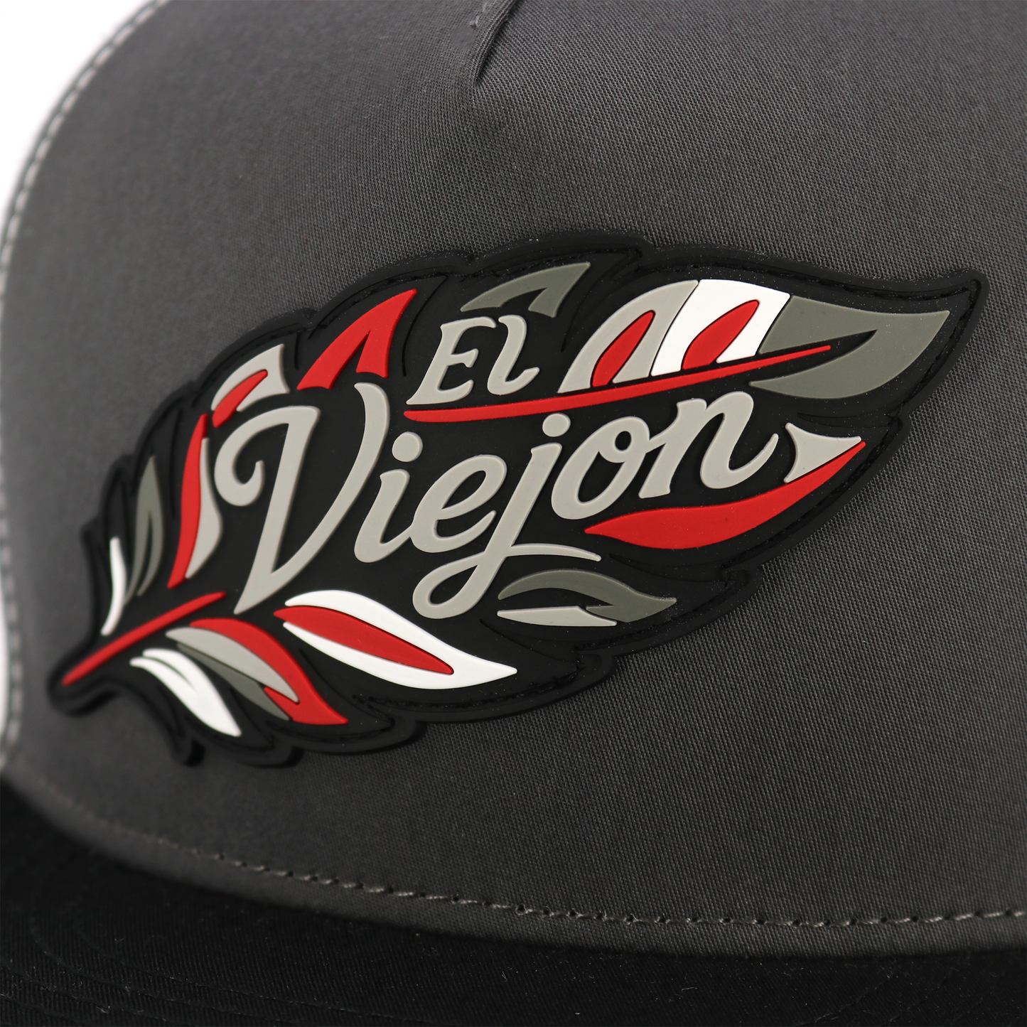 Poblador Black/Charcoal/White flat visor hat