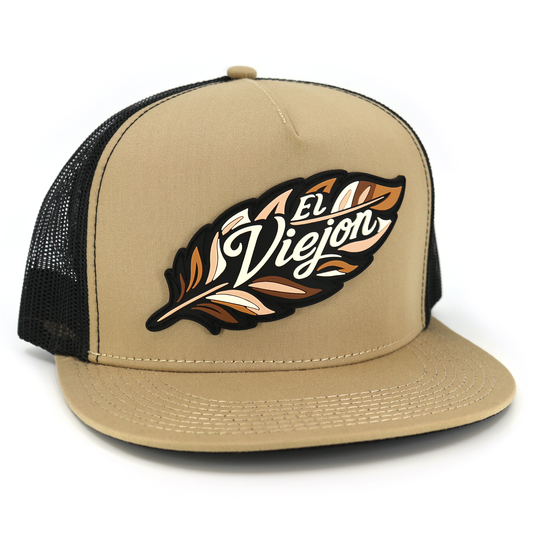 Poblador Khaki/Black flat visor hat