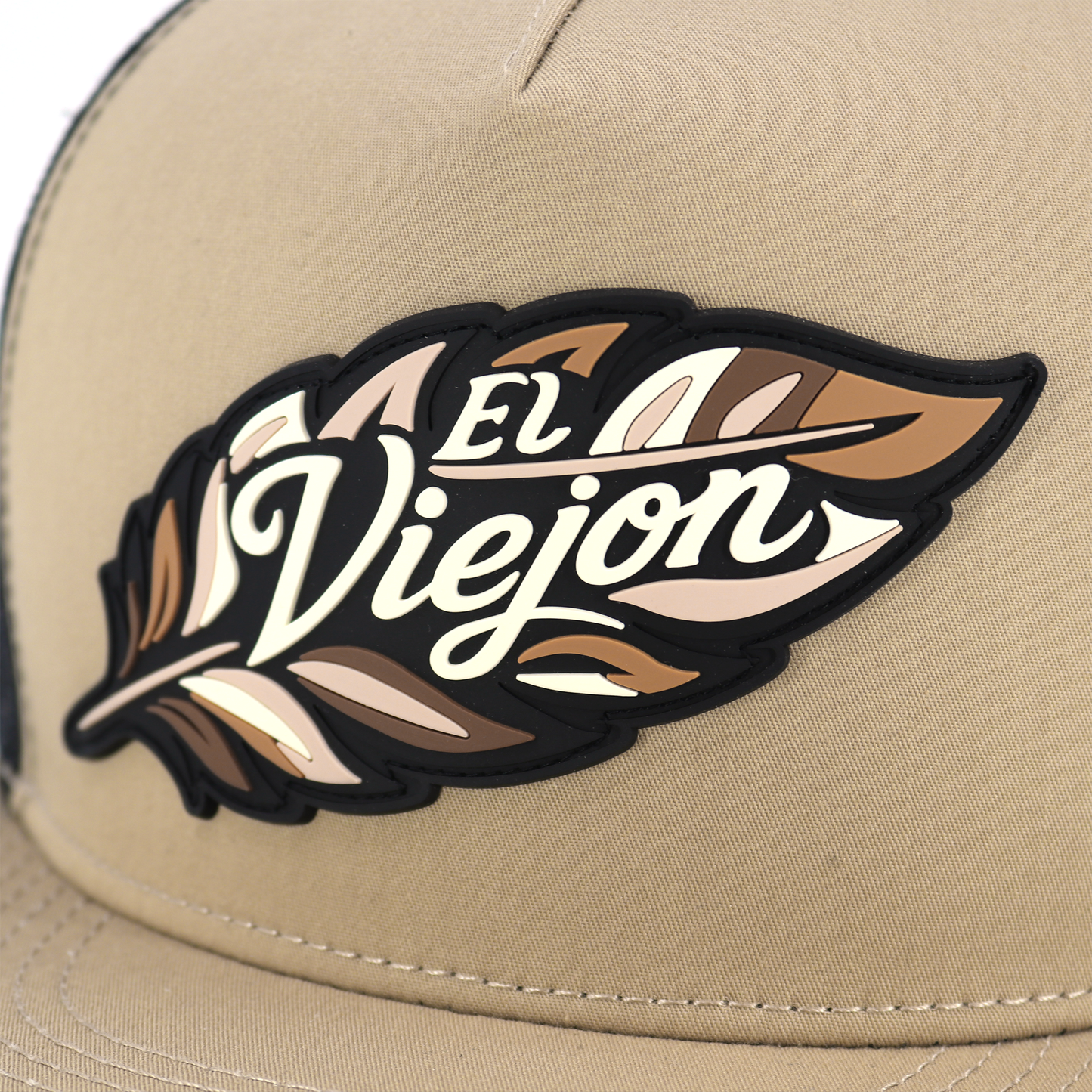 Poblador Khaki/Black flat visor hat