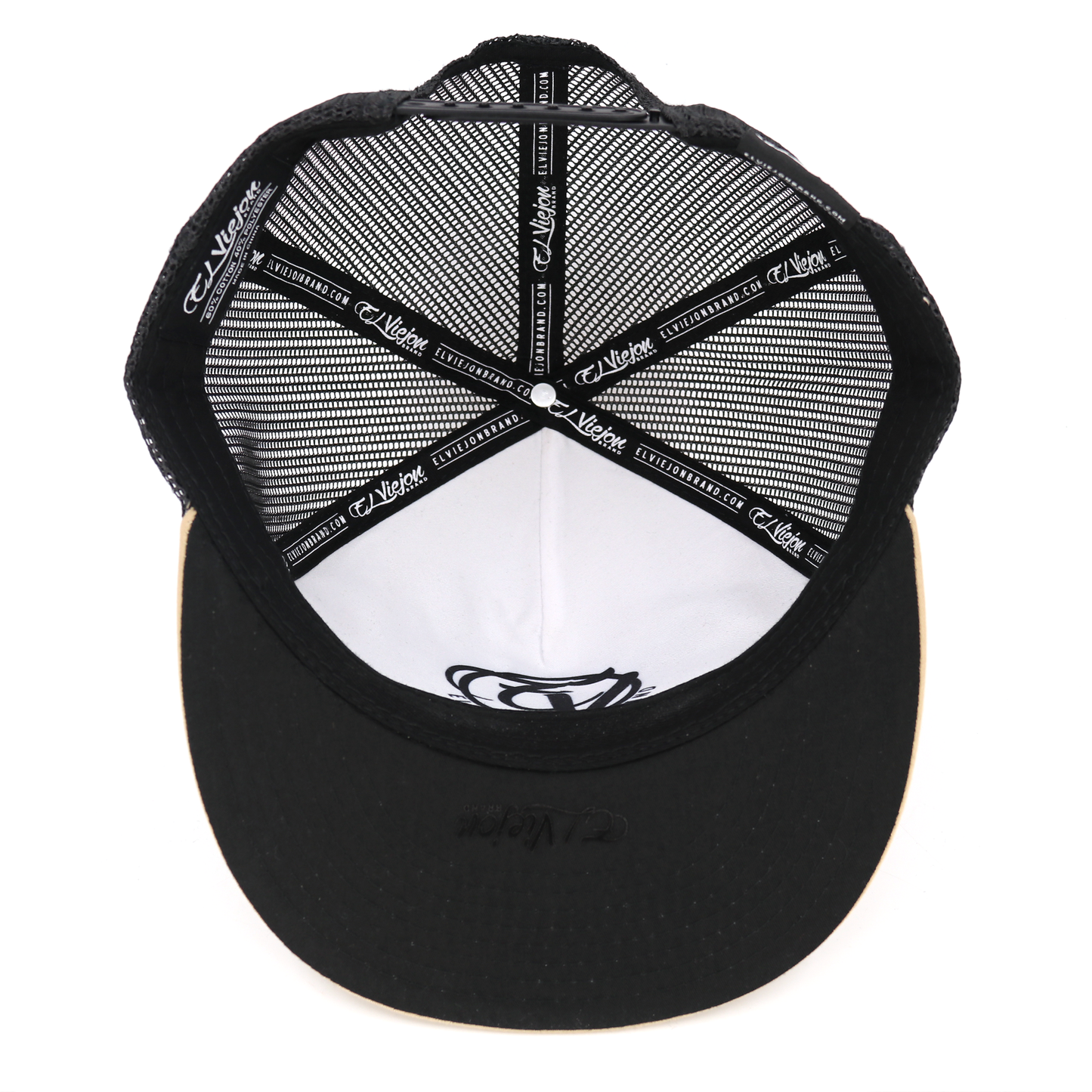 Poblador Khaki/Black flat visor hat