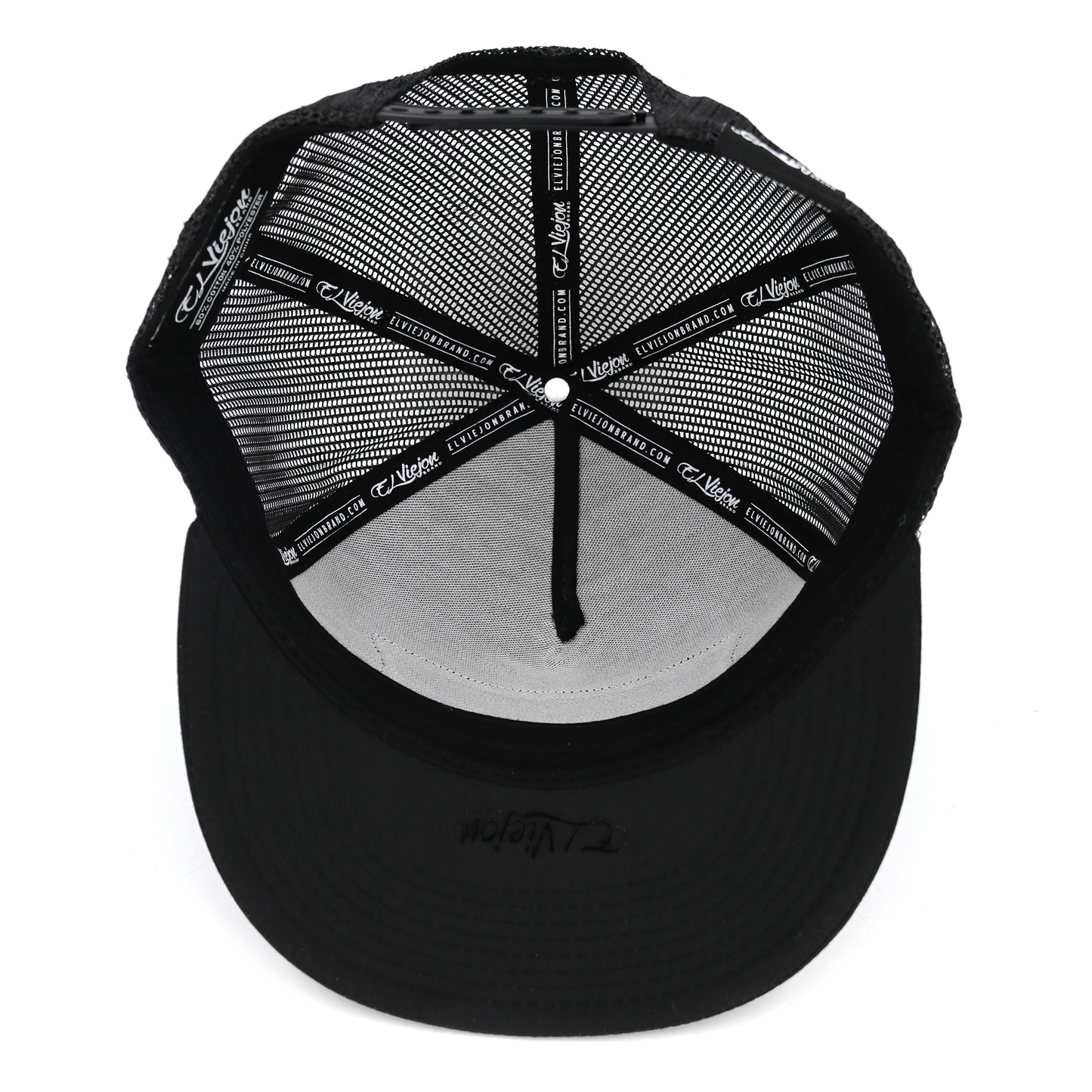 Trebol Black flat visor hat