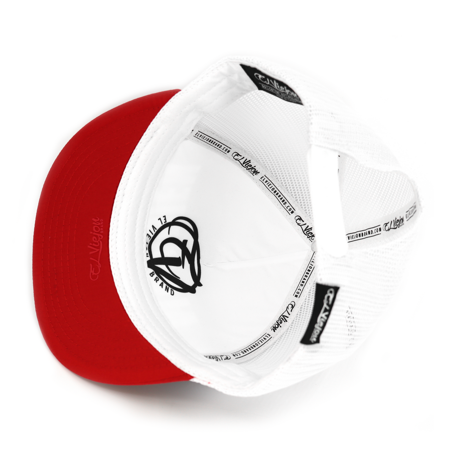 Algo Bien Red/Black/White flat visor hat / gorra de visera plana