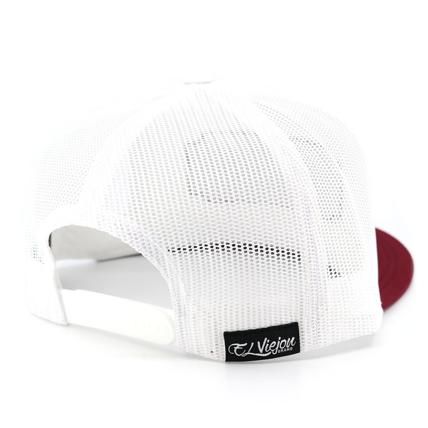 Frison Maroon/White/White flat visor hat / gorra de visera plana