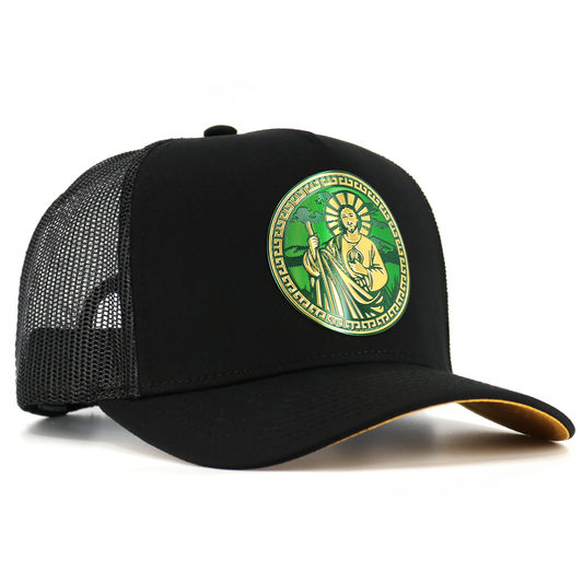San Judas Black AVC hat / gorra