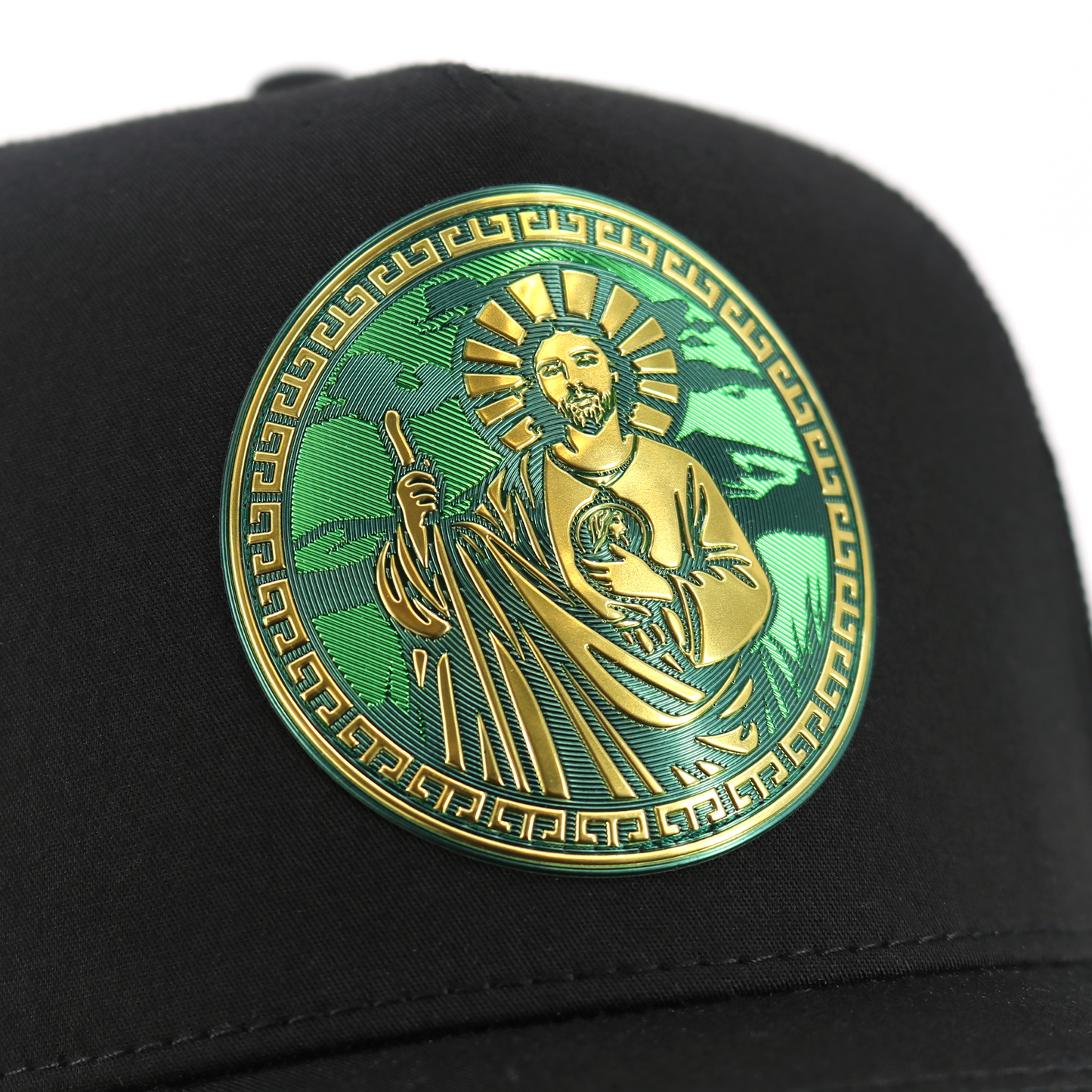 San Judas Black AVC hat / gorra