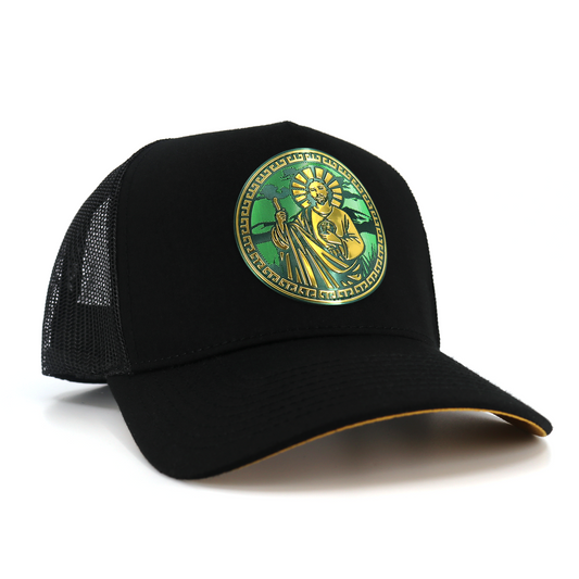 San Judas Black AVC hat / gorra