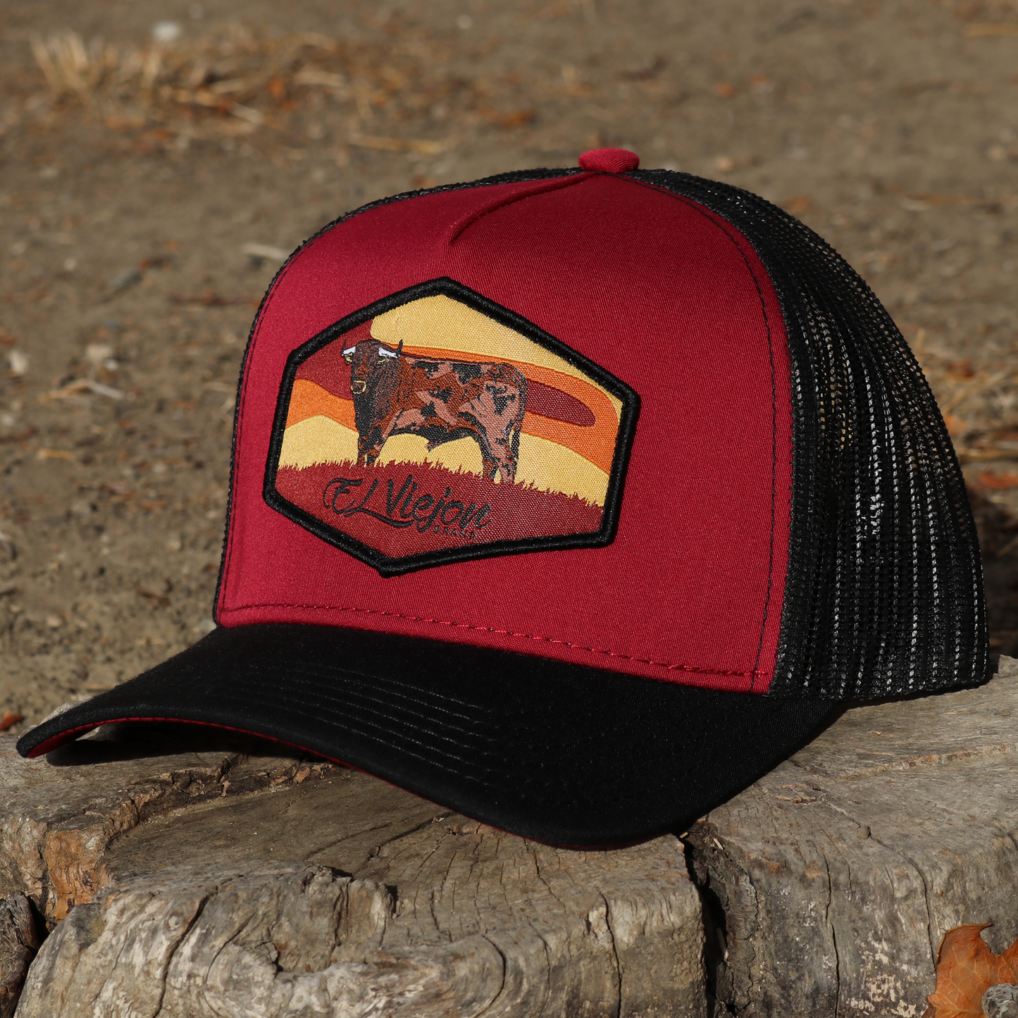 Semental Black/Maroon/Black AVC hat / gorra