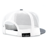 Semental Heather/White flat visor hat / gorra de visera plana