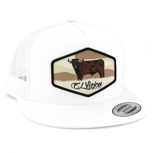 Semental White flat visor hat / gorra de visera plana