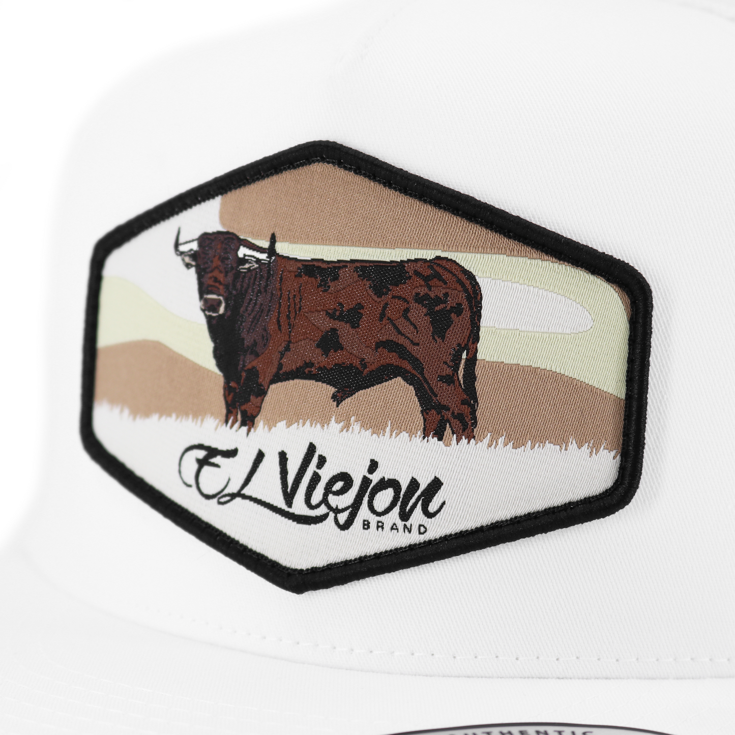 Semental White flat visor hat / gorra de visera plana