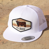 Semental White flat visor hat / gorra de visera plana