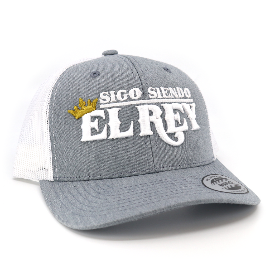 Sigo Siendo El Rey Heather/White classic visor hat / gorra de visera clasica