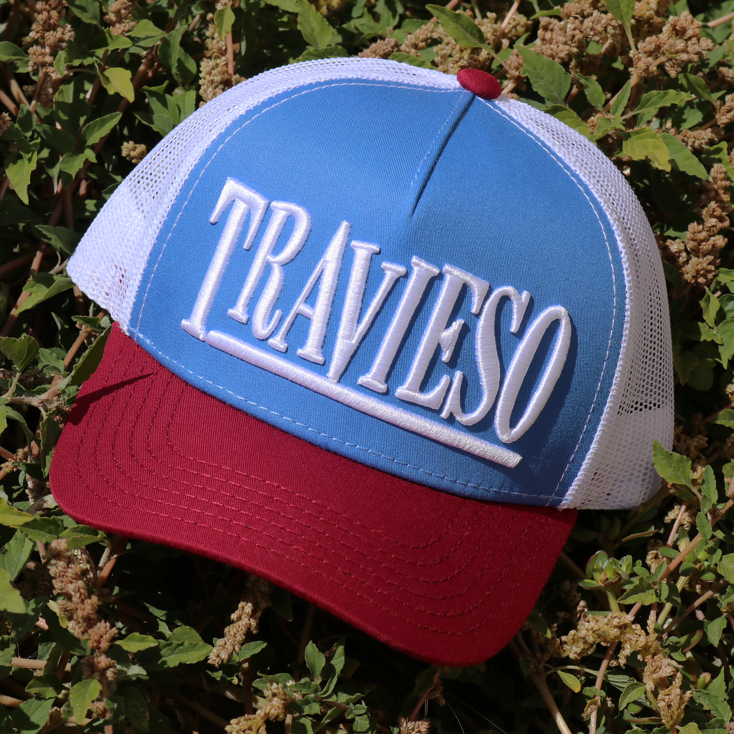 Travieso Maroon/Sky/White KID HAT / GORRA PARA NIÑO