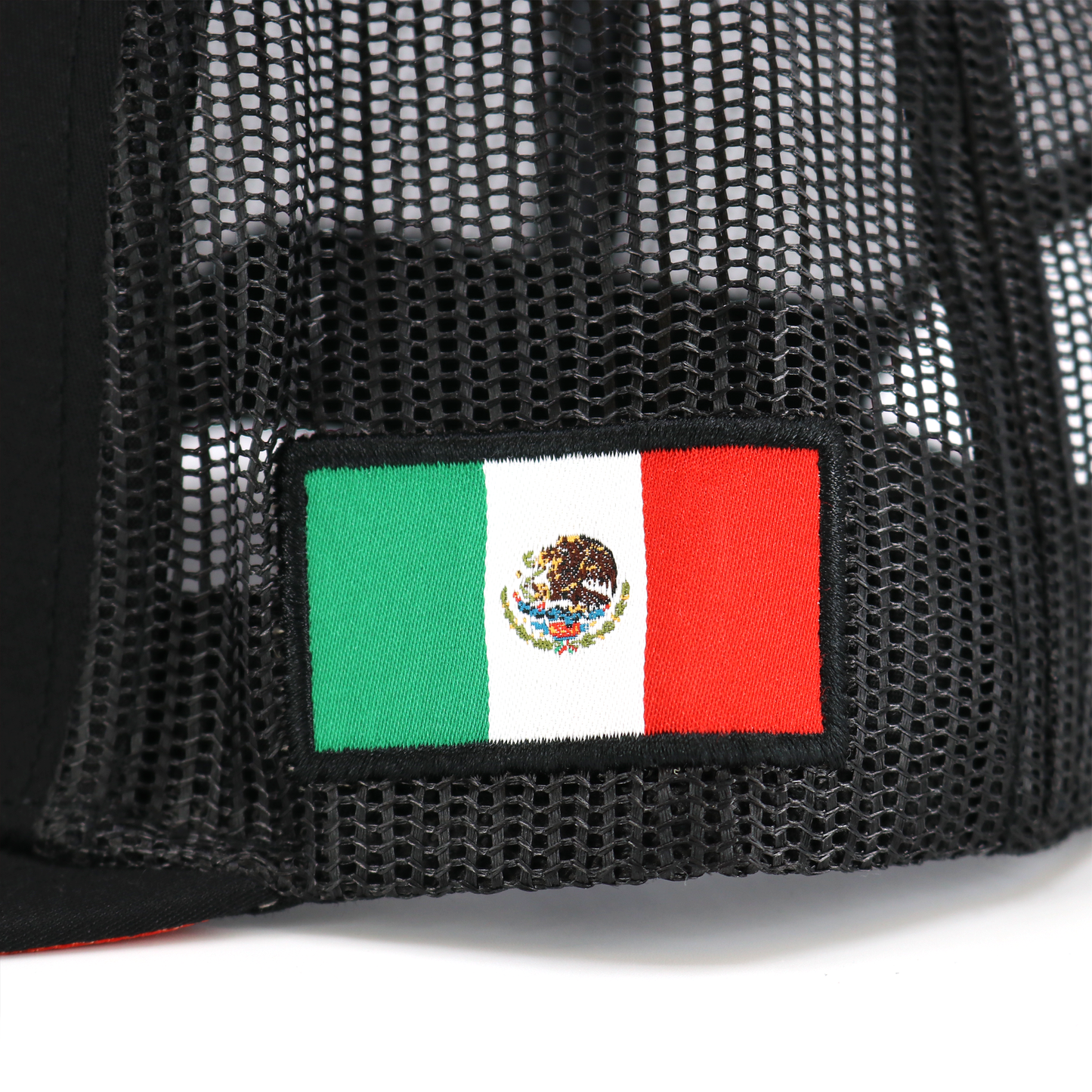 Tri Color Black flat visor hat / gorra de visera plana