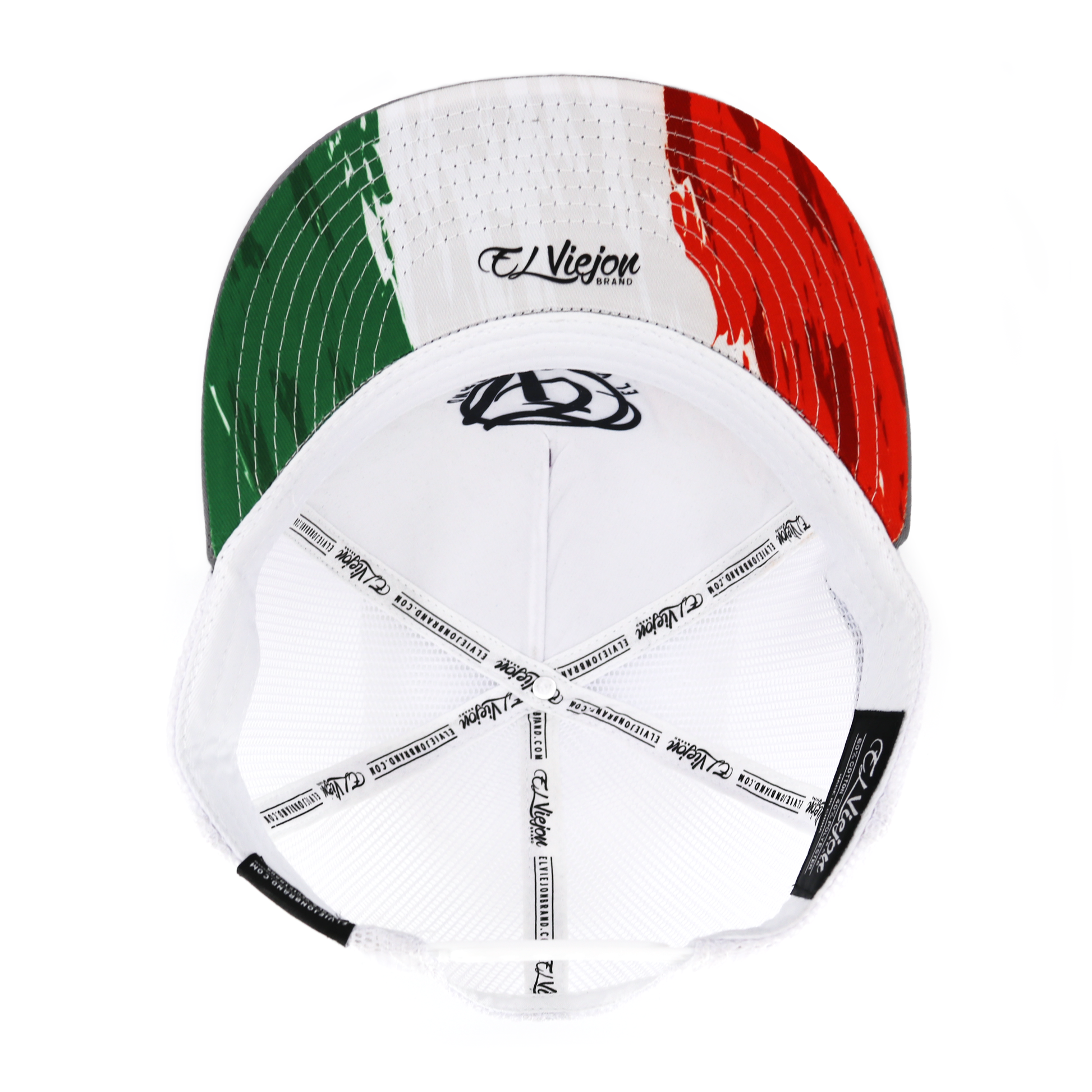 Tri Color Grey/Black/White flat visor hat / gorra de visera plana