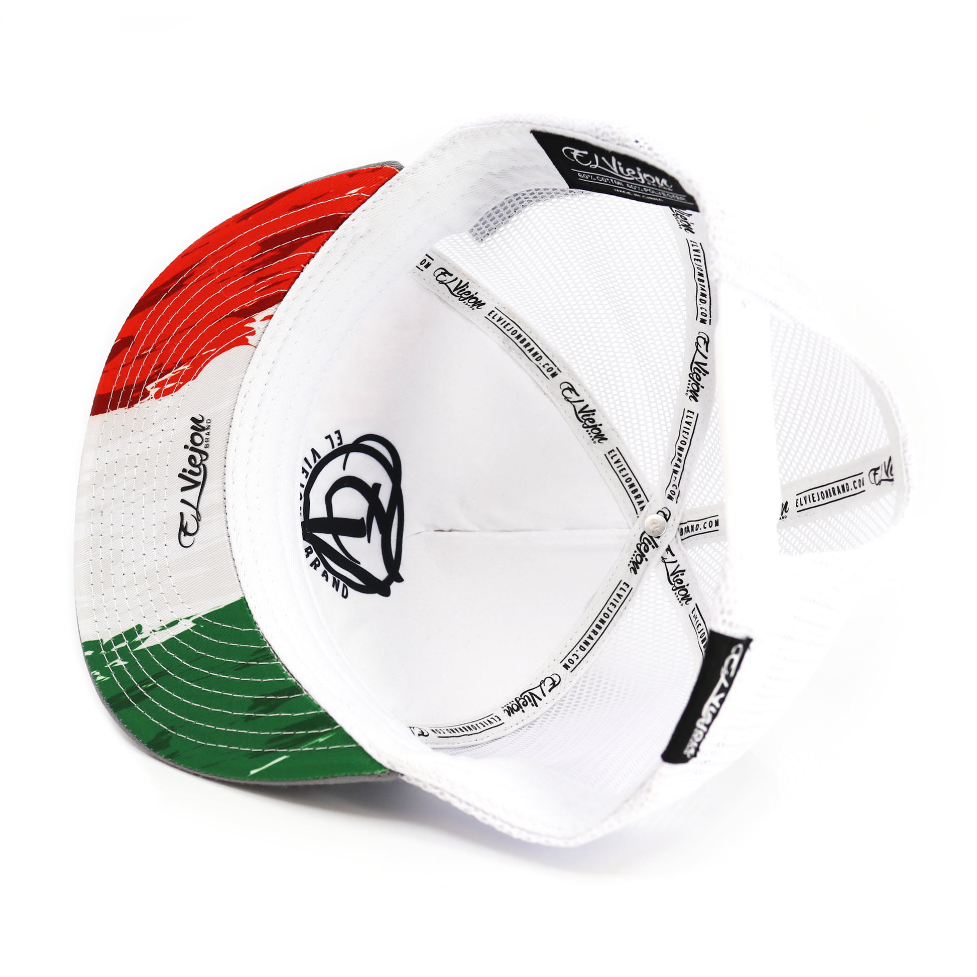 Tri Color Grey/Black/White flat visor hat / gorra de visera plana
