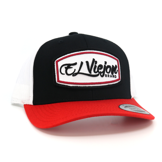 Ultra Red/Black/White classic visor hat / gorra de visera clasica