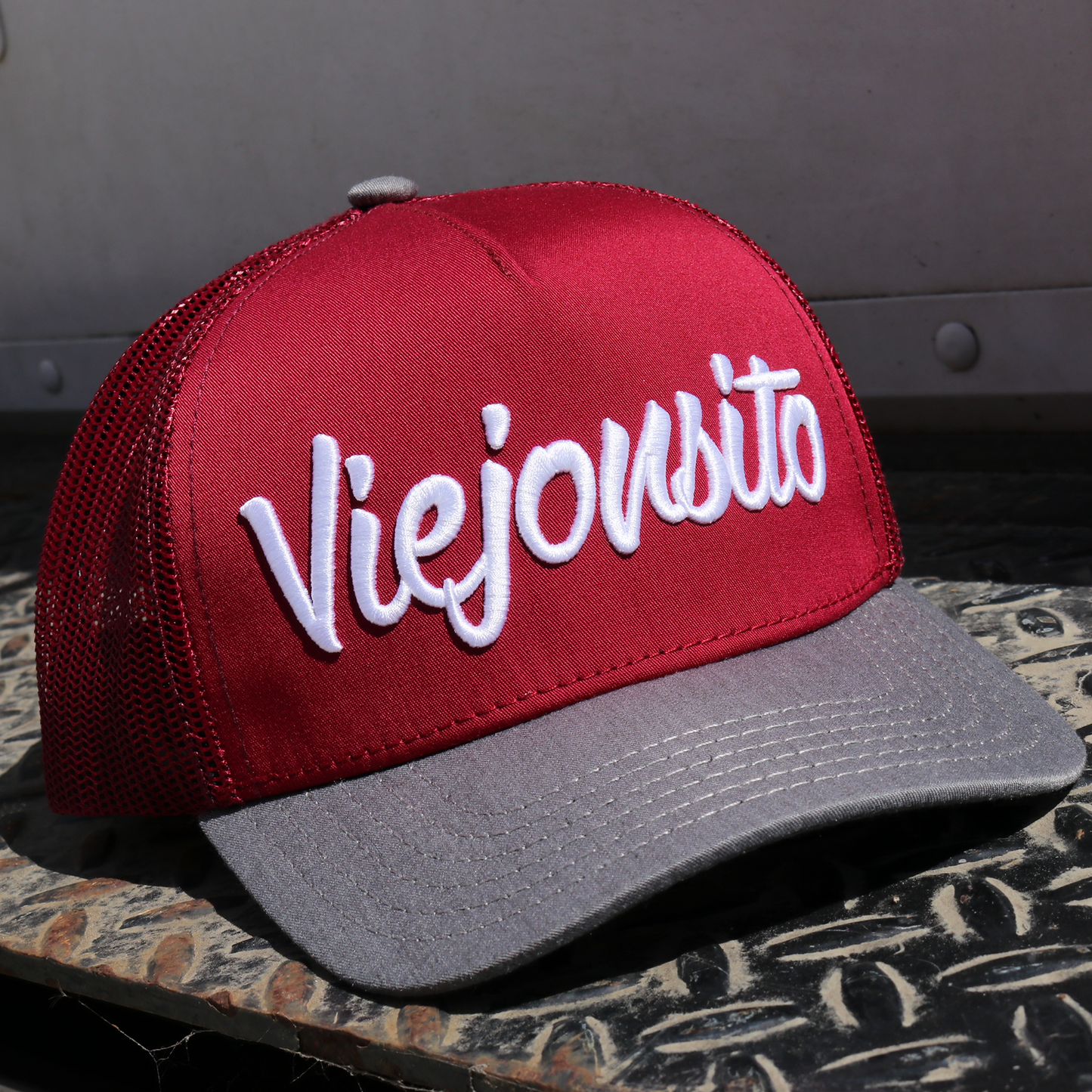 Viejonsito Grey/Maroon/Maroon KID HAT / GORRA PARA NIÑO