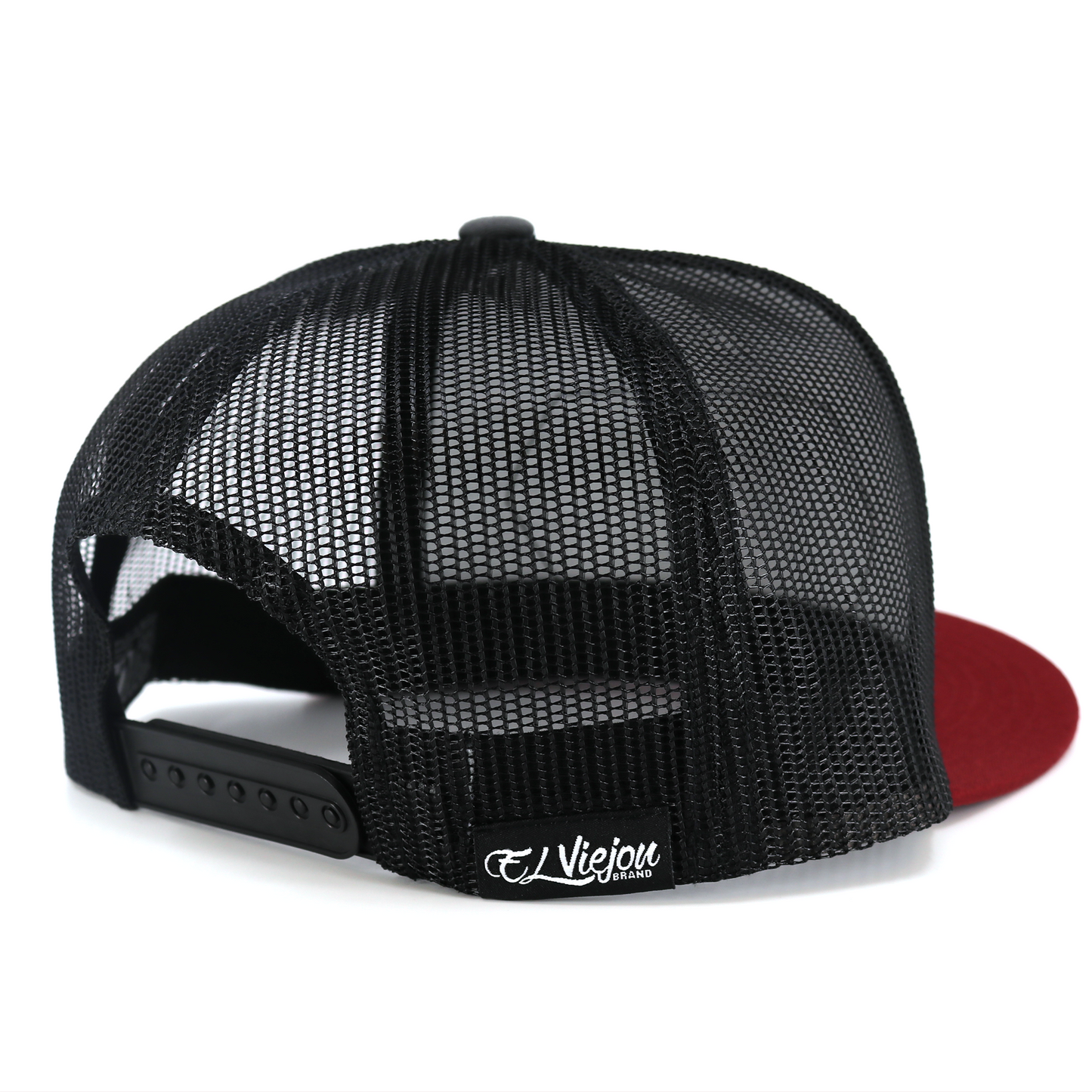 Wasco Maroon/Charcoal/Black flat visor hat / gorra de visera plana