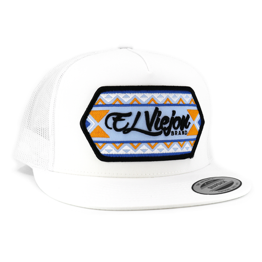 Wasco White flat visor hat / gorra de visera plana