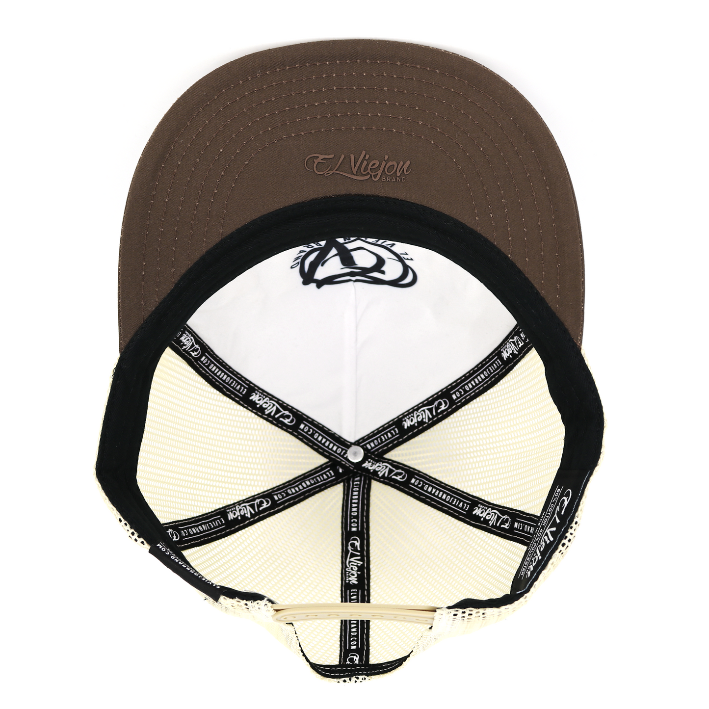 Yo Soy De Rancho Brown/Black/Tan flat visor hat / gorra de visera plana