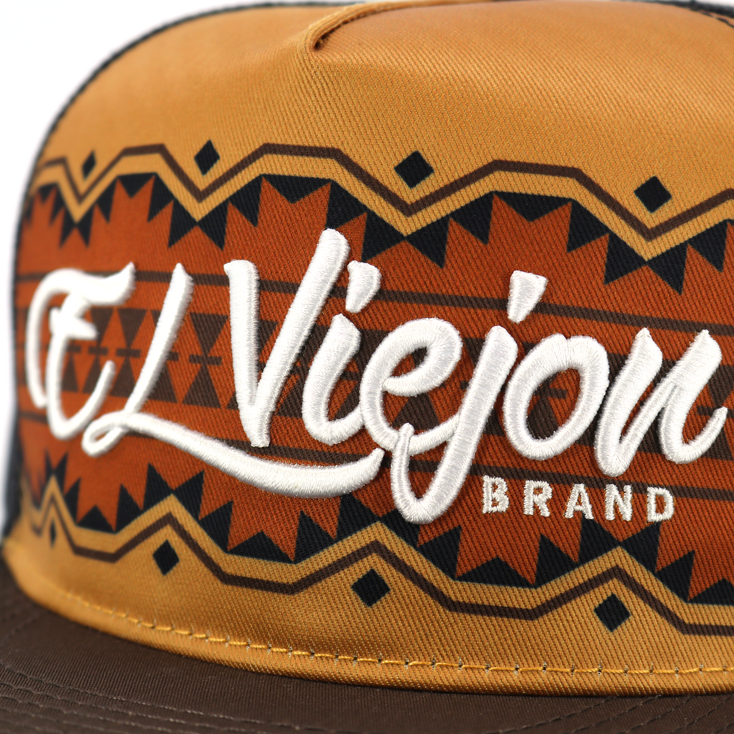 Yucatan Brown/Camel/Black flat visor hat / gorra de visera plana