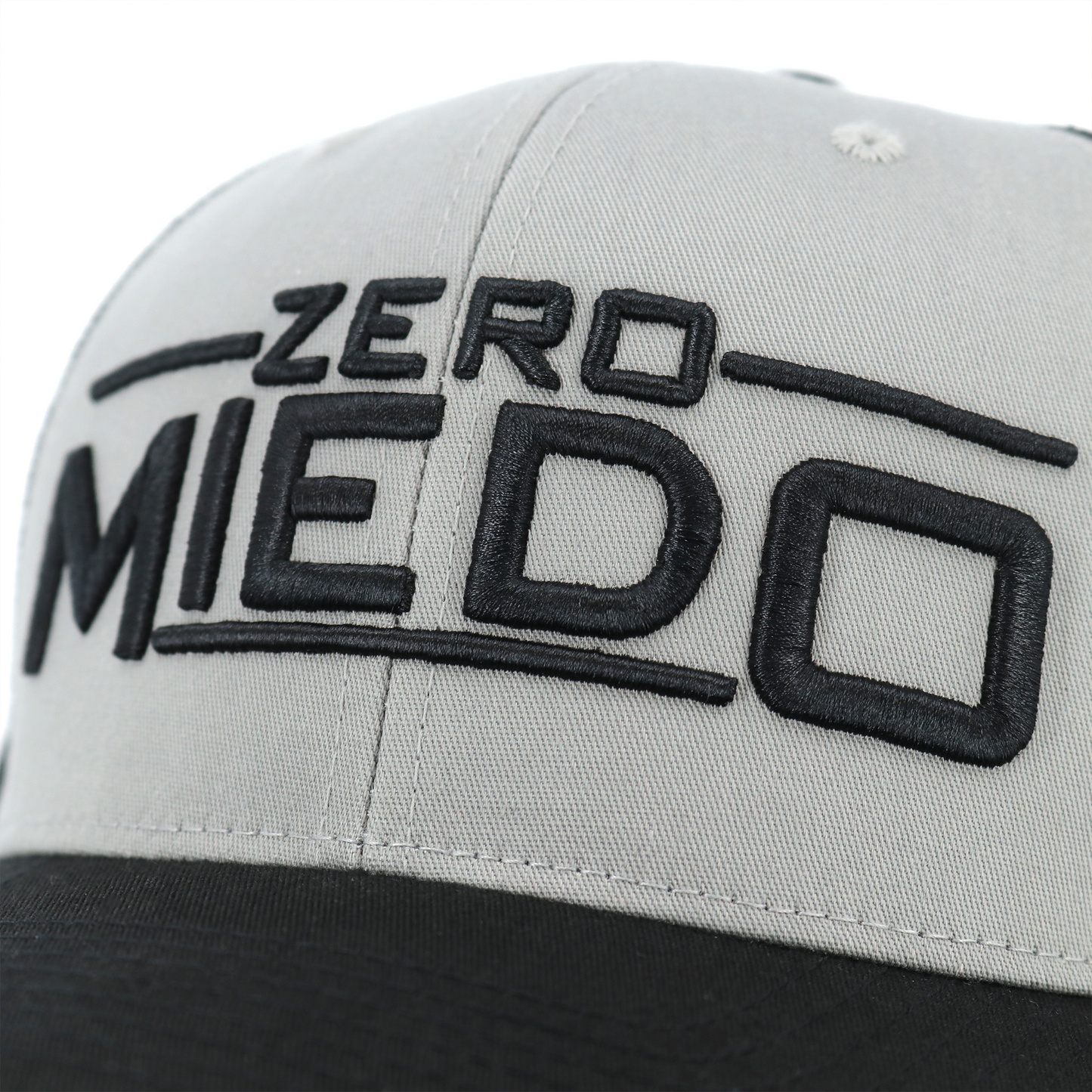 Zero Miedo Black/Grey/Black classic visor hat / gorra de visera clasica