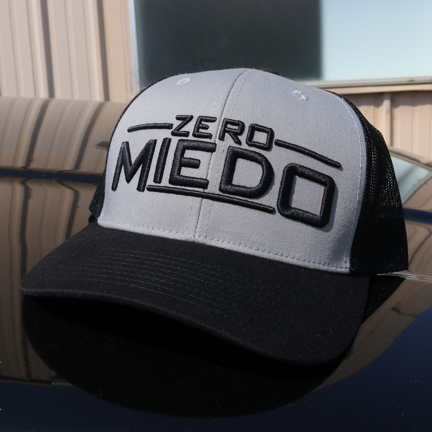 Zero Miedo Black/Grey/Black classic visor hat / gorra de visera clasica