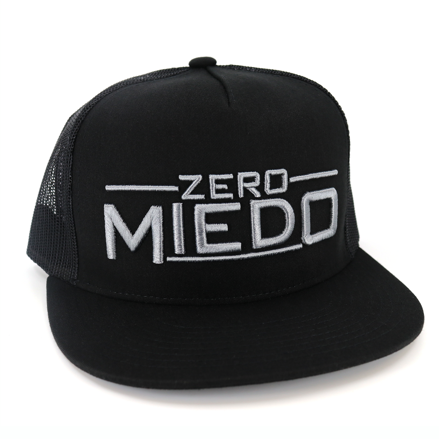 Zero Miedo Black flat visor hat / gorra de visera plana