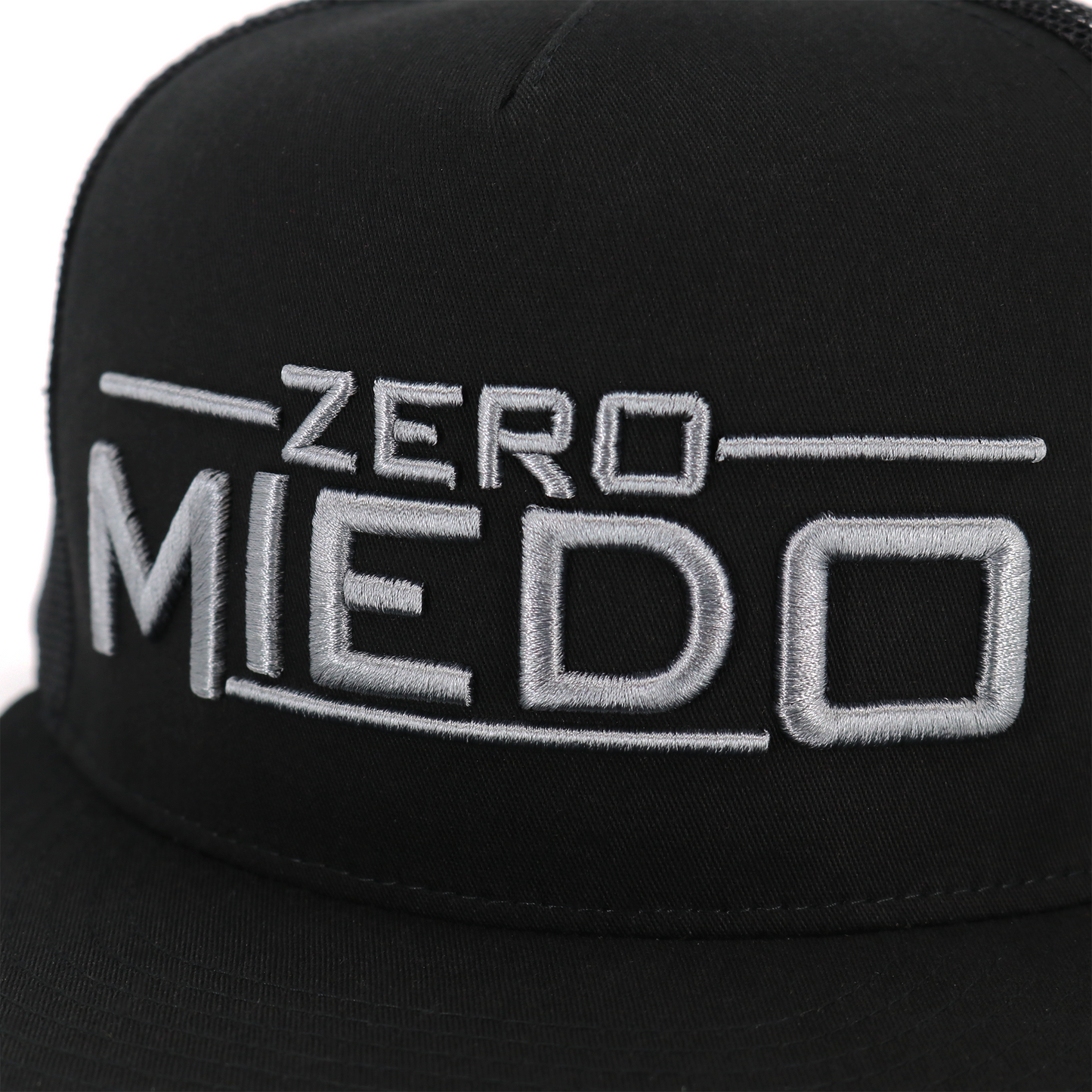 Zero Miedo Black flat visor hat / gorra de visera plana