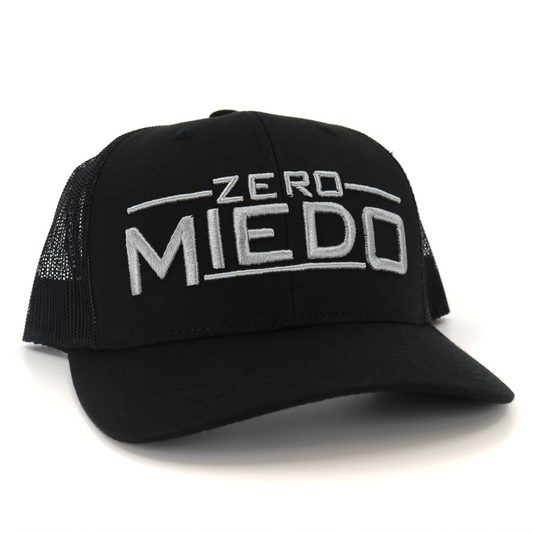 Zero Miedo Black classic visor hat / gorra de visera clasica