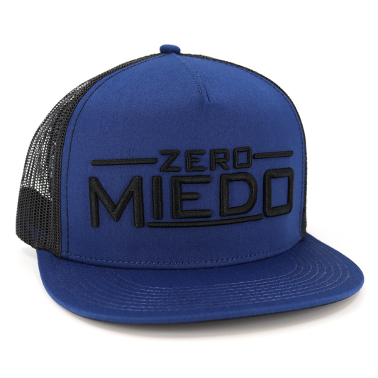Zero Miedo Navy/Black flat visor hat