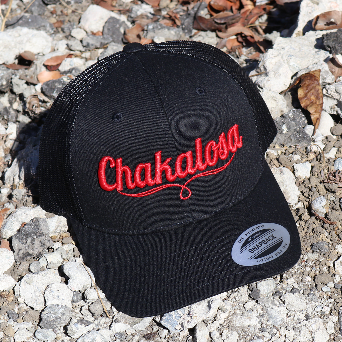 Chakalosa Black classic visor hat / gorra de visera clasica