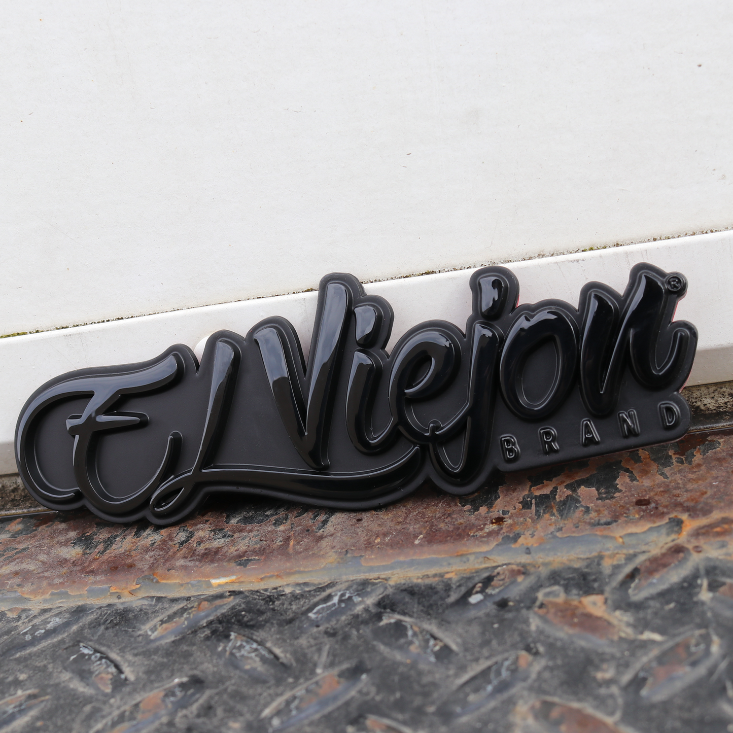 El Viejon Brand Car Emblem Black Chrome