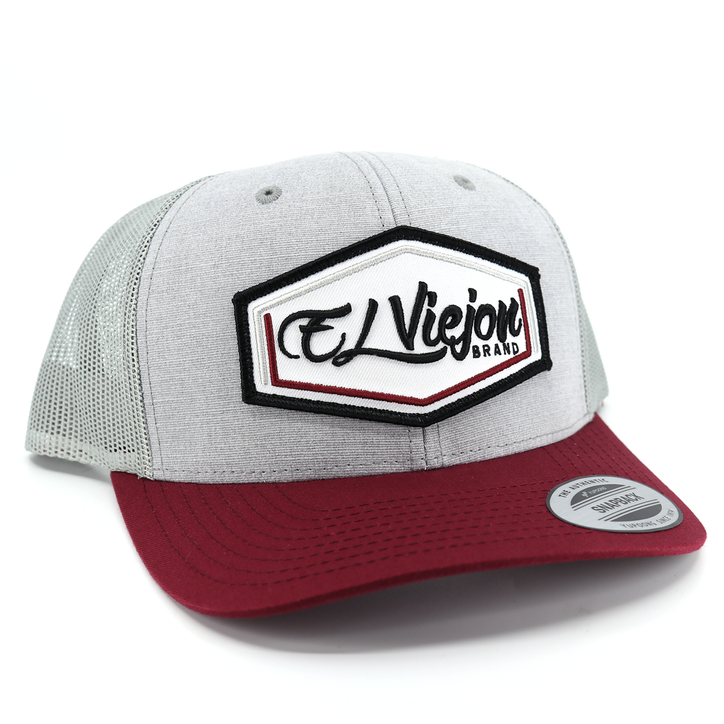 Calibre Maroon/Grey/Grey classic visor hat / gorra de visera clasica