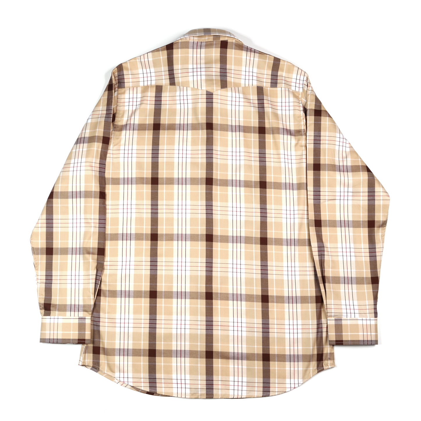 Dress Shirt / Camisa de Vestir - Plaid Brown/Tan/Maroon