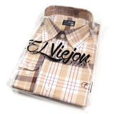 Dress Shirt / Camisa de Vestir - Plaid Brown/Tan/Maroon