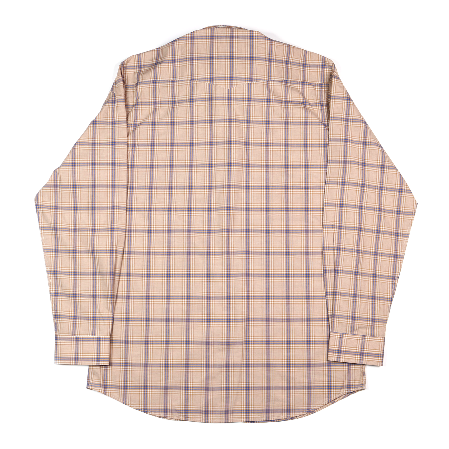 Dress Shirt / Camisa de Vestir - Plaid Khaki/Tan/Blue