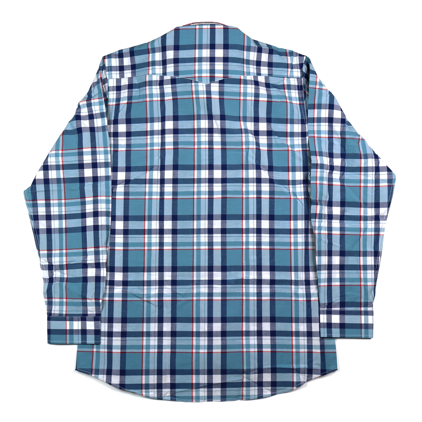 Dress Shirt / Camisa de Vestir - Plaid Teal/Navy/Red