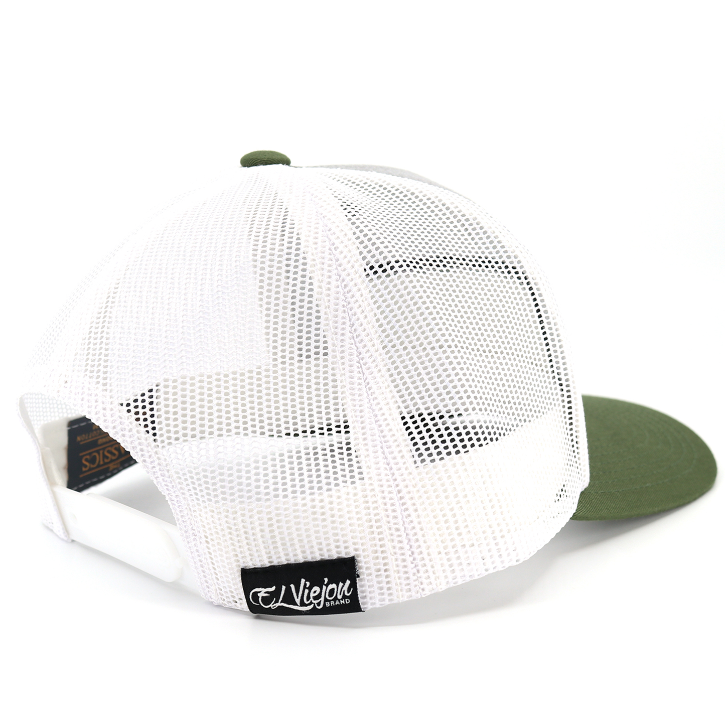 Navajo Olive/Grey/White classic visor hat / gorra de visera clasica